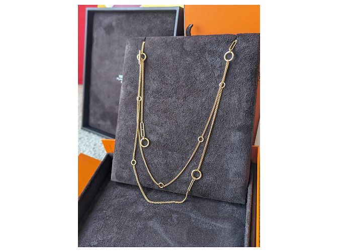 Hermès Collana lunga Echappée 18k Certificato scatola oro rosa Gold hardware - vista 3