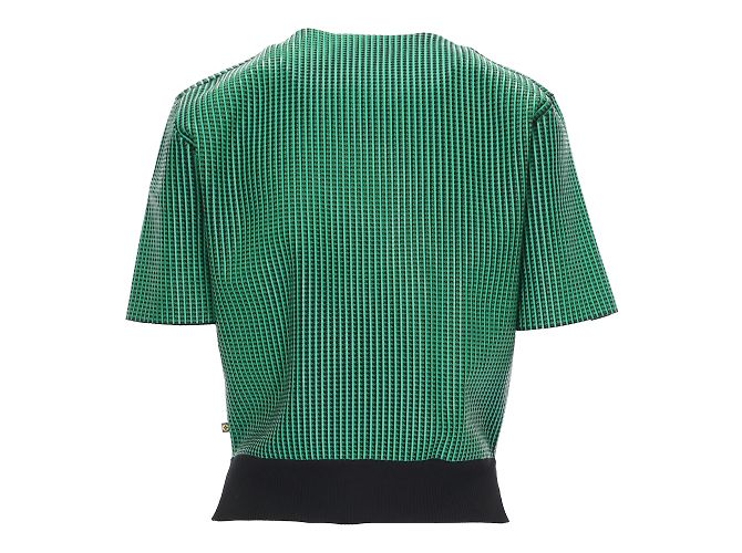 Top con cuello en V de Louis Vuitton Verde - vista 2