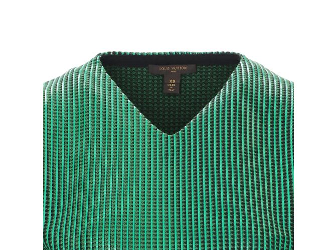Top con cuello en V de Louis Vuitton Verde - vista 3