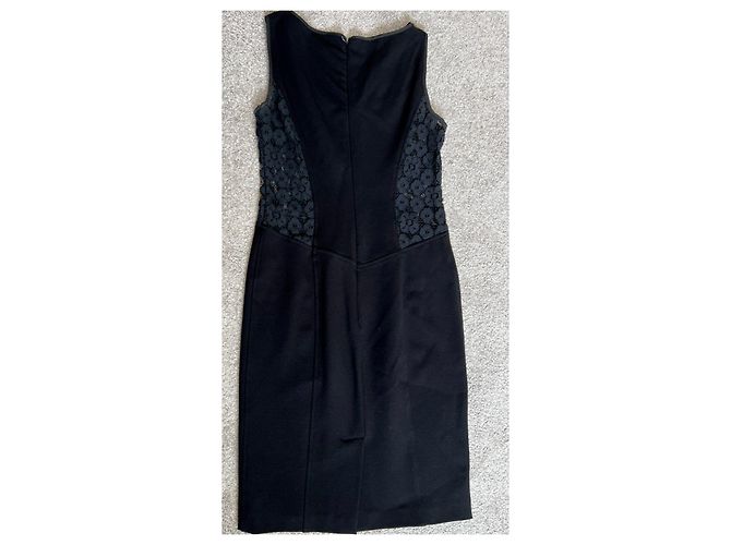 Moschino Cheap And Chic Kleines Schwarzes mit Spitzeneinsätzen - Ansicht 10
