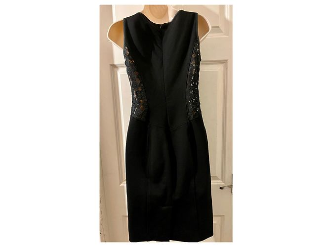 Moschino Cheap And Chic Kleines Schwarzes mit Spitzeneinsätzen - Ansicht 3