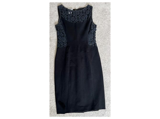 Moschino Cheap And Chic Kleines Schwarzes mit Spitzeneinsätzen - Ansicht 9