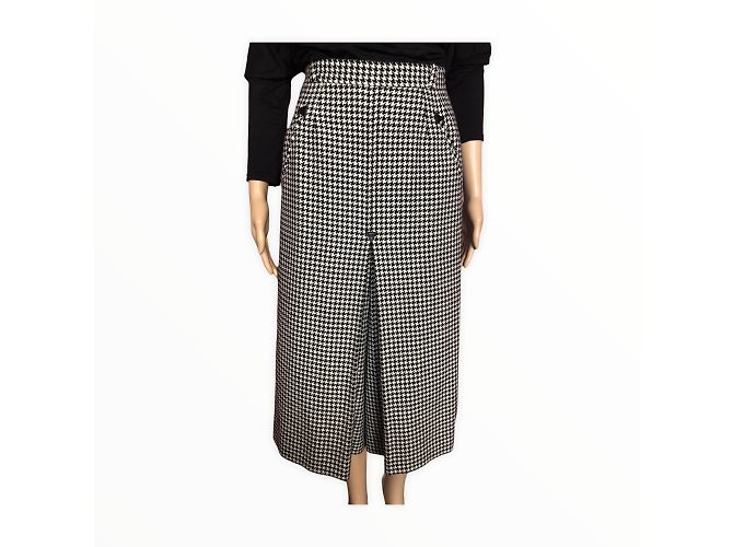 Céline CELINE Gonne T.fr 38 WOOL Nero - vista 2