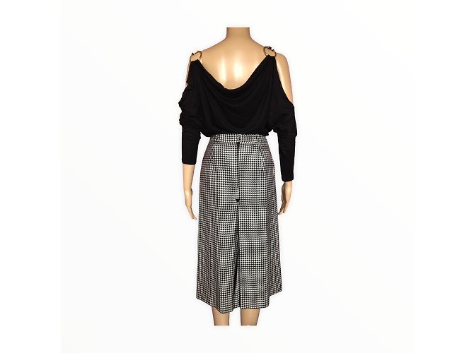 Céline CELINE Gonne T.fr 38 WOOL Nero - vista 7