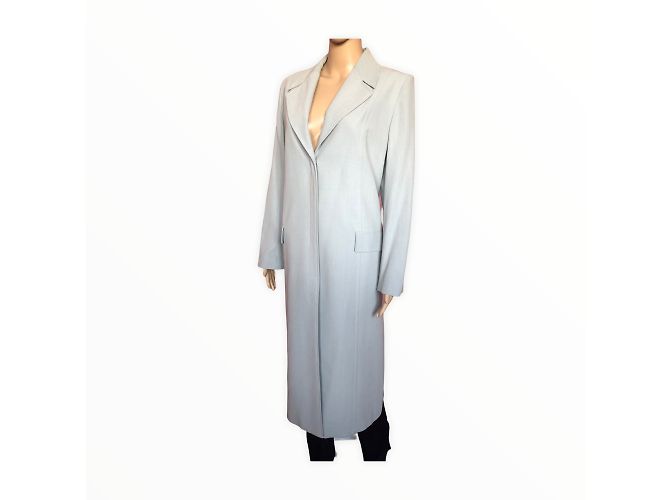 Thierry Mugler MUGLER Abrigos T.fr 42 Seda Azul - vista 4