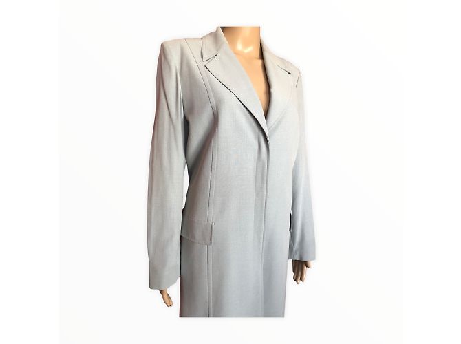 Thierry Mugler MUGLER Abrigos T.fr 42 Seda Azul - vista 7