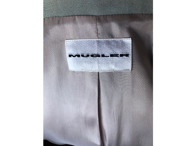 Thierry Mugler MUGLER Abrigos T.fr 42 Seda Azul - vista 8