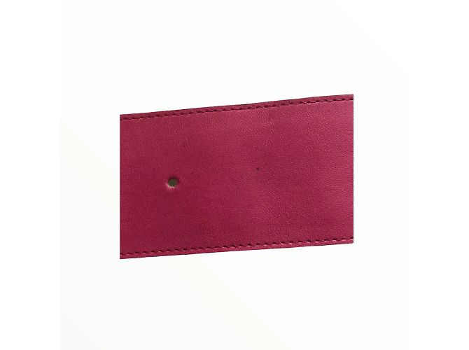 YVES SAINT LAURENT Gürtel T.cm 85 Rindsleder Pink - Ansicht 8