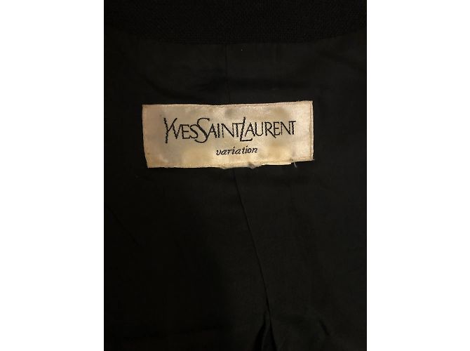 YVES SAINT LAURENT Jacken T.fr 40 Fell Schwarz - Ansicht 13