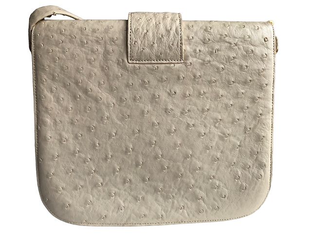 Autre Marque NON FIRMATO / Borse non firmate T.  Struzzo Beige - vista 4