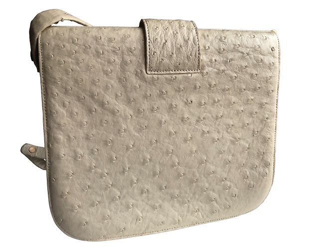 Autre Marque NON FIRMATO / Borse non firmate T.  Struzzo Beige - vista 8