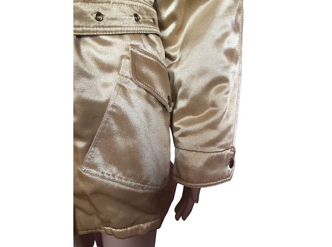 MOSCHINO Abrigos T.fr 38 Algodón Dorado - vista 12