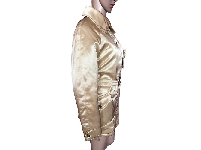 MOSCHINO Abrigos T.fr 38 Algodón Dorado - vista 13