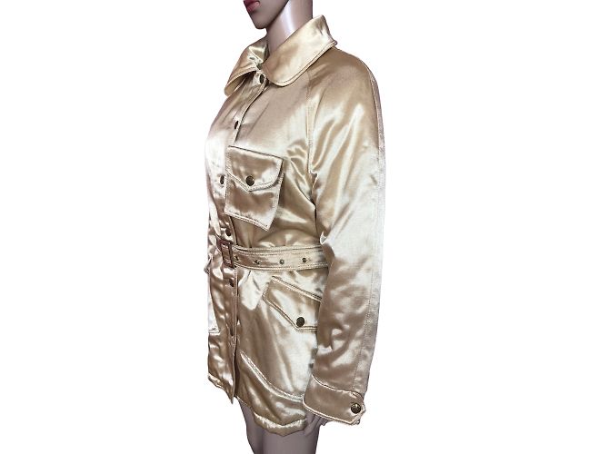MOSCHINO Abrigos T.fr 38 Algodón Dorado - vista 4