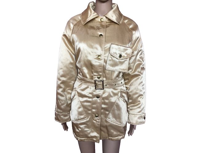 MOSCHINO Abrigos T.fr 38 Algodón Dorado - vista 5