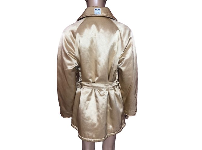 MOSCHINO Abrigos T.fr 38 Algodón Dorado - vista 6
