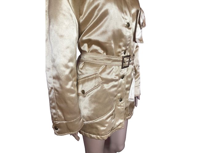 MOSCHINO Abrigos T.fr 38 Algodón Dorado - vista 7
