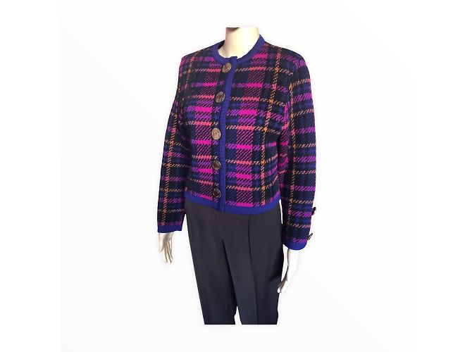 YVES SAINT LAURENT Strickwaren T.fr 36 Viscose Mehrfarben - Ansicht 3