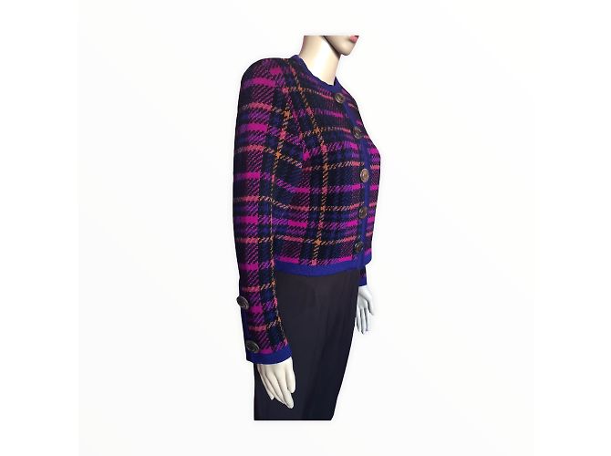 YVES SAINT LAURENT Strickwaren T.fr 36 Viscose Mehrfarben - Ansicht 4