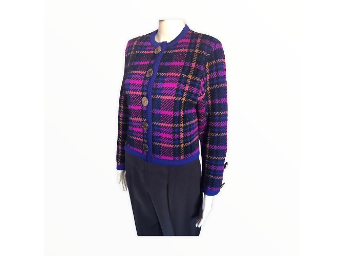 YVES SAINT LAURENT Strickwaren T.fr 36 Viscose Mehrfarben - Ansicht 6