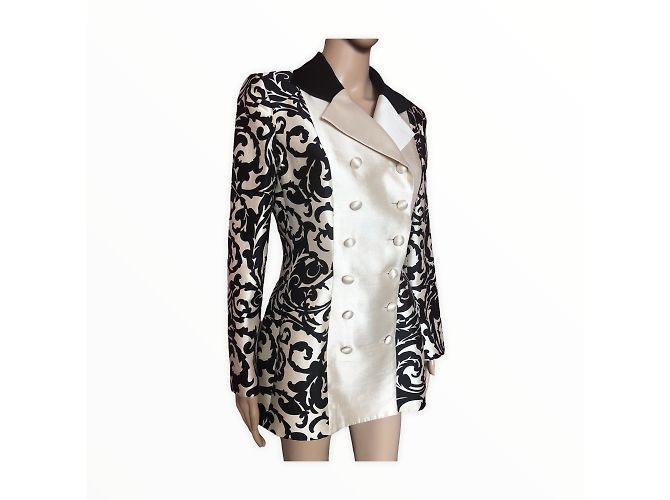JACQUES FATH Jacken T.fr 38 Silk Schwarz - Ansicht 4