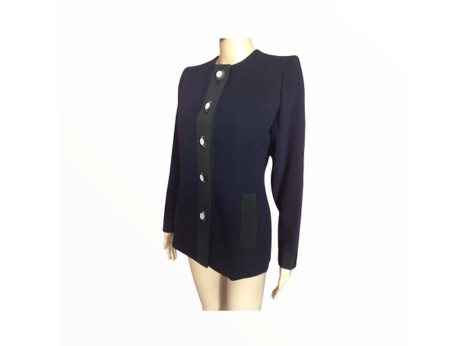 YVES SAINT LAURENT Giacche T.fr 34 WOOL - vista 3