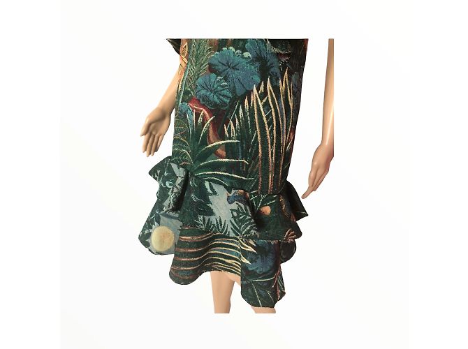 KENZO Vestidos T.fr 38 Algodón Verde - vista 6