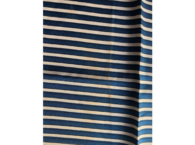 YVES SAINT LAURENT Sciarpe T.  silk Blu - vista 7