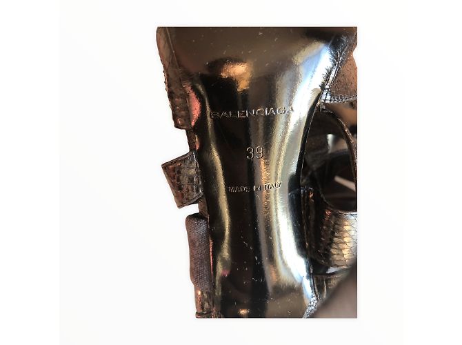 BALENCIAGA Sandali T.IT 36 vacchetta Nero - vista 14