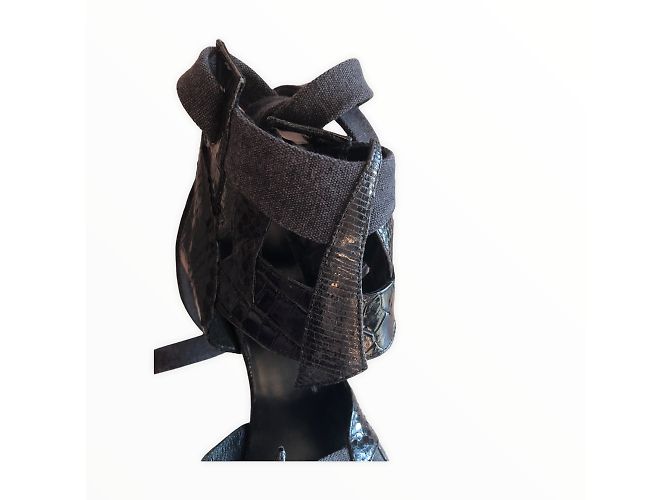 BALENCIAGA Sandali T.IT 36 vacchetta Nero - vista 9
