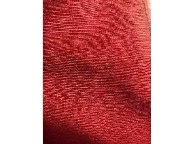 YVES SAINT LAURENT Abrigos T.fr 40 Piel Burdeos - vista 13
