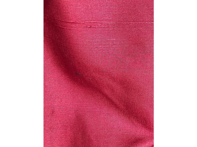 YVES SAINT LAURENT Abrigos T.fr 40 Piel Burdeos - vista 14