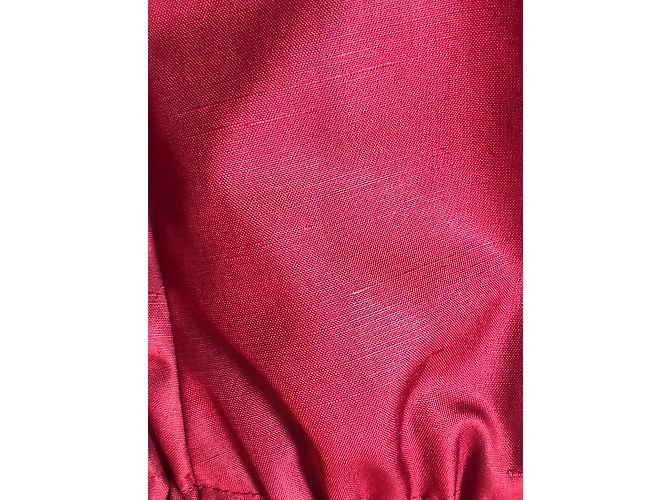 YVES SAINT LAURENT Abrigos T.fr 40 Piel Burdeos - vista 15
