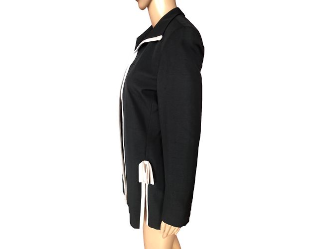 CHRISTIAN DIOR Chaquetas T.fr 38 Seda Negro - vista 5