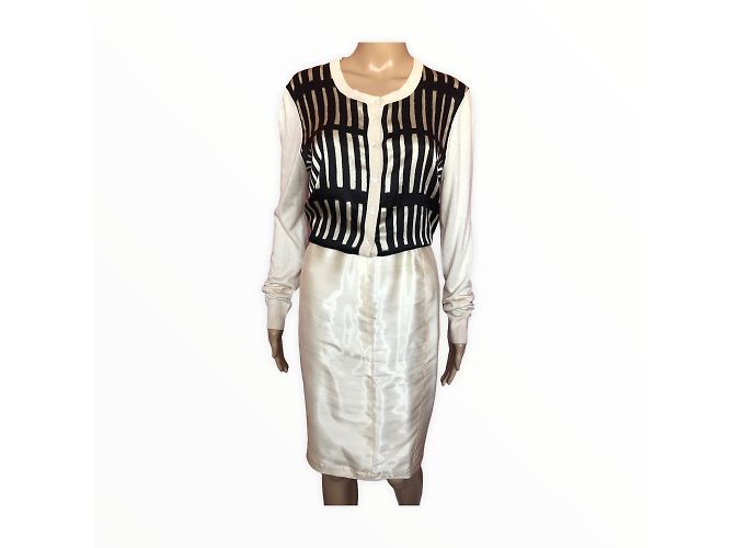 THIERRY MUGLER Gonne T.fr 36 silk Crudo - vista 2