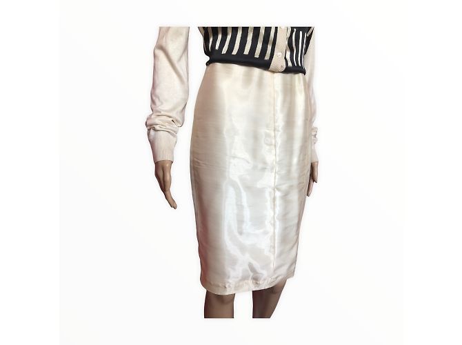 THIERRY MUGLER Gonne T.fr 36 silk Crudo - vista 3