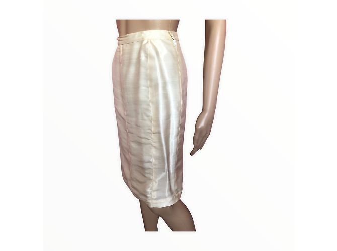 THIERRY MUGLER Gonne T.fr 36 silk Crudo - vista 4