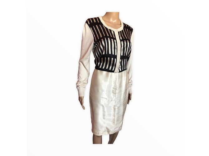 THIERRY MUGLER Gonne T.fr 36 silk Crudo - vista 5