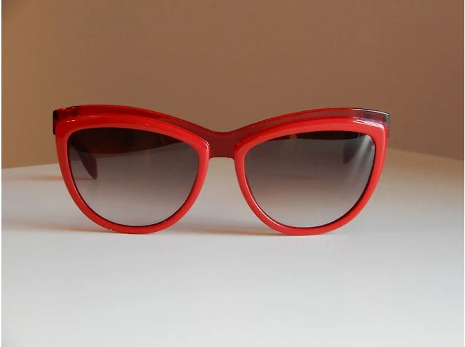 ALEXANDER MCQUEEN Occhiali da sole T.  plastica Rosso - vista 4
