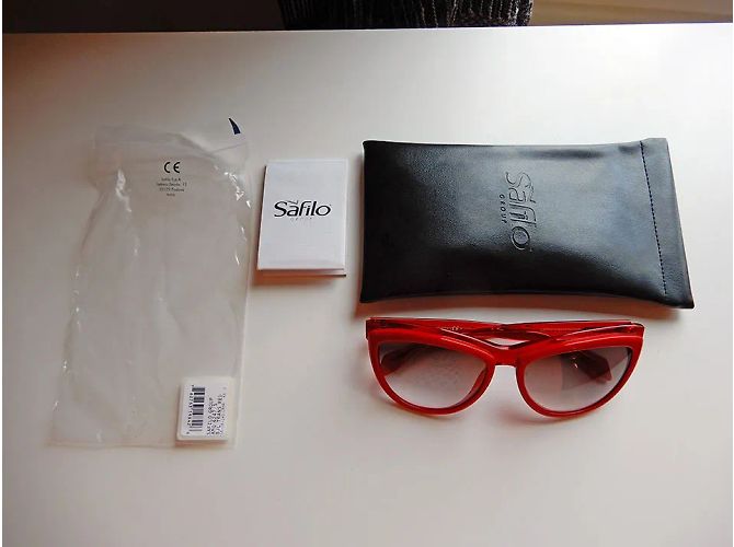 ALEXANDER MCQUEEN Occhiali da sole T.  plastica Rosso - vista 8