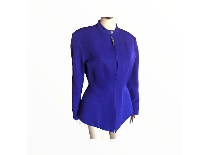 Thierry Mugler MUGLER Jacken T.fr 38 Wolle Lila - Ansicht 3