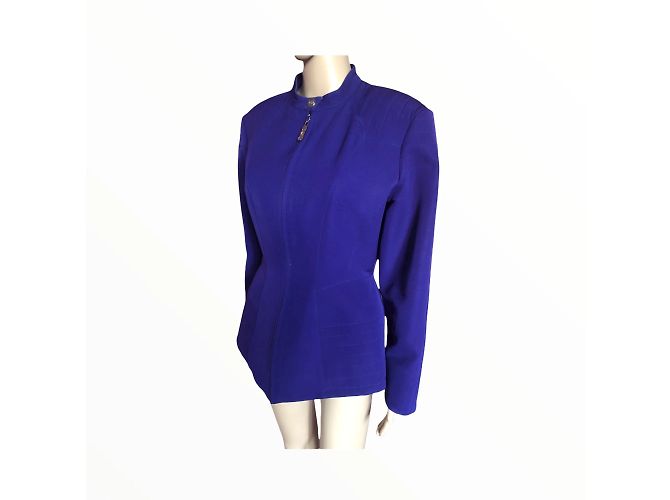Thierry Mugler MUGLER Jacken T.fr 38 Wolle Lila - Ansicht 4