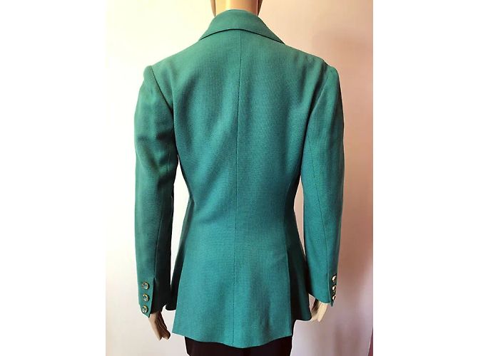 KARL LAGERFELD Vestes T.fr 36 Wool Vert - vue 2