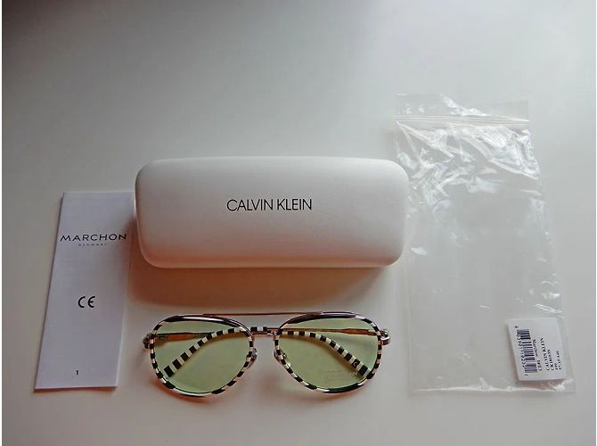 CALVIN KLEIN Gafas de sol T.  metal Negro - vista 8