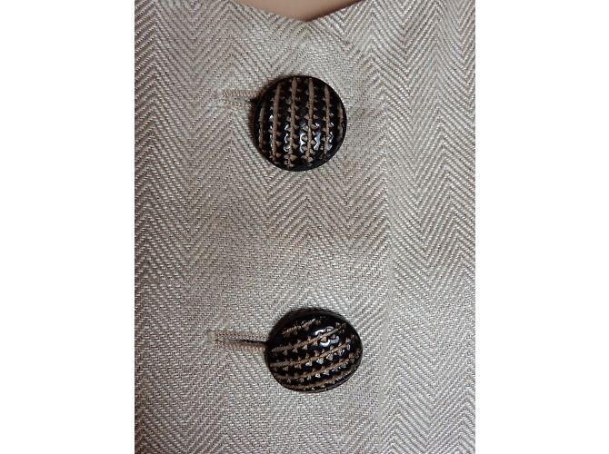 YVES SAINT LAURENT Giacche T.fr 36 WOOL Beige - vista 7