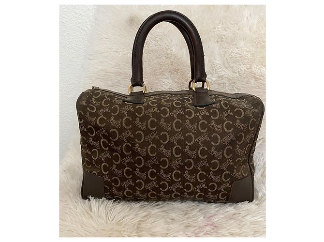 Borsa Boston Celine Daoust Monogramma Marrone Scuro - vista 2