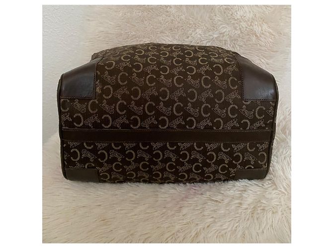 Borsa Boston Celine Daoust Monogramma Marrone Scuro - vista 3
