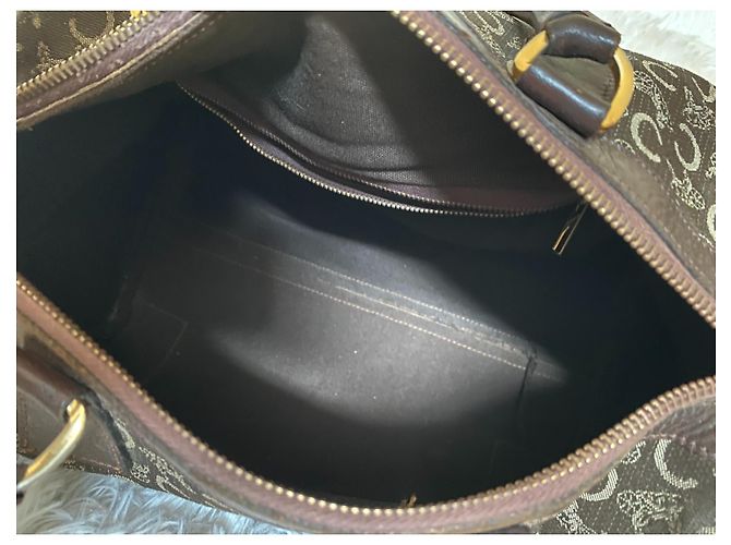 Borsa Boston Celine Daoust Monogramma Marrone Scuro - vista 5