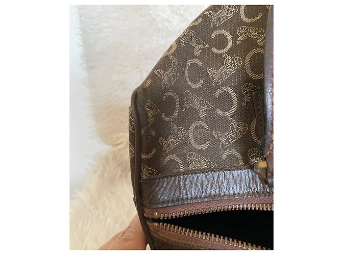 Borsa Boston Celine Daoust Monogramma Marrone Scuro - vista 8