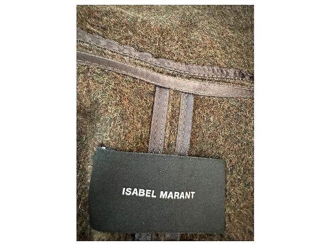 ISABEL MARANT Abrigo largo Abrigos Cachemira Castaño - vista 10